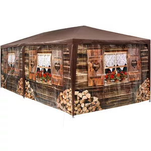 Gazebo 3x6m con 6 elementi laterali