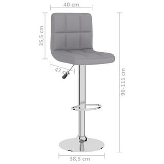 VidaXL Tabouret de bar tissu  