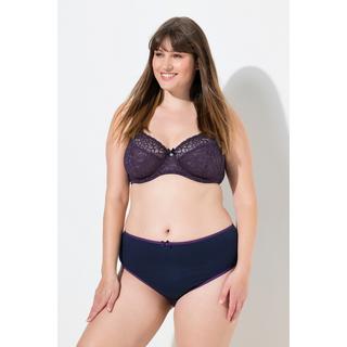 Ulla Popken Culottes Midi Lot de 7 Liseré de Couleur Contrastante  