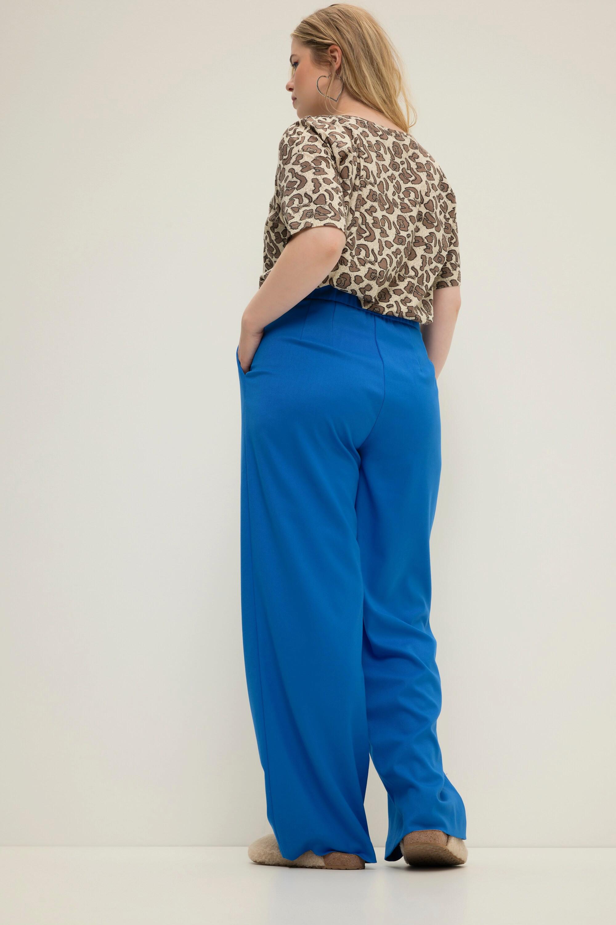 Studio Untold  Pantalon taille haute à jambes larges et taille partiellement élastique 