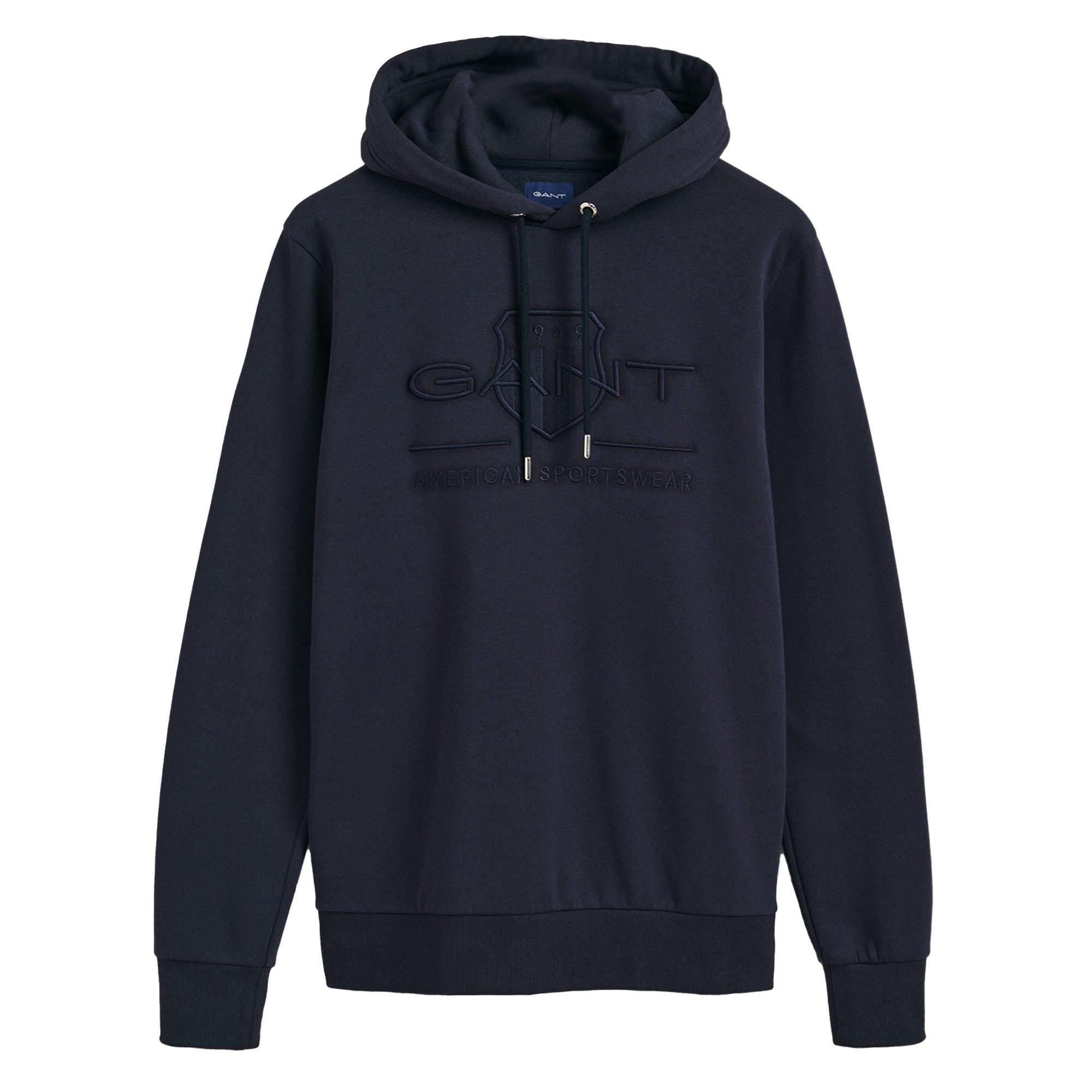 GANT  Sweat-shirt  Confortable à porter-REGULAR TONAL SHIELD HOODIE 