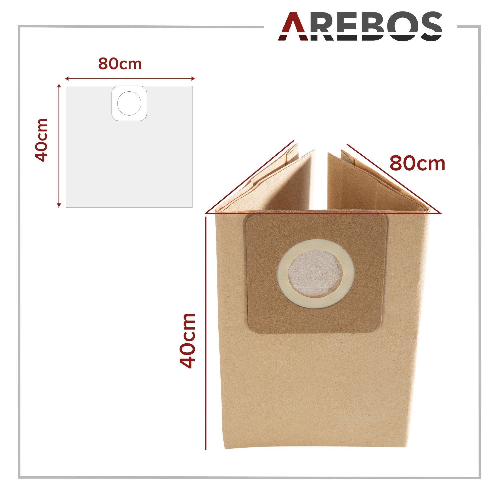 Arebos 5x Sacchetto per aspirapolvere adatto all'aspirapolvere industriale 1600W  