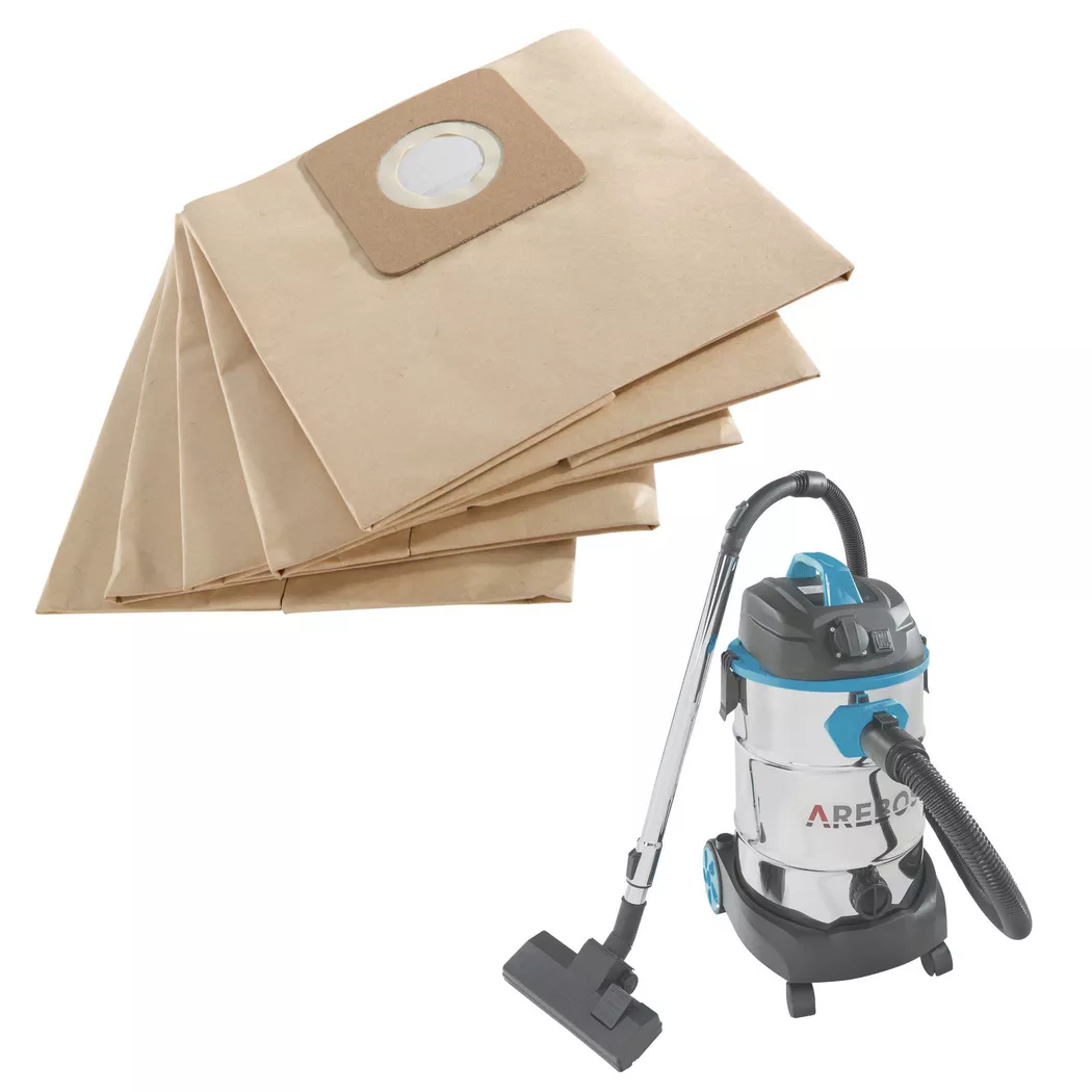 Arebos – 5x Staubsaugerbeutel Geeignet für Industriestaubsauger 1600W, 1600W
