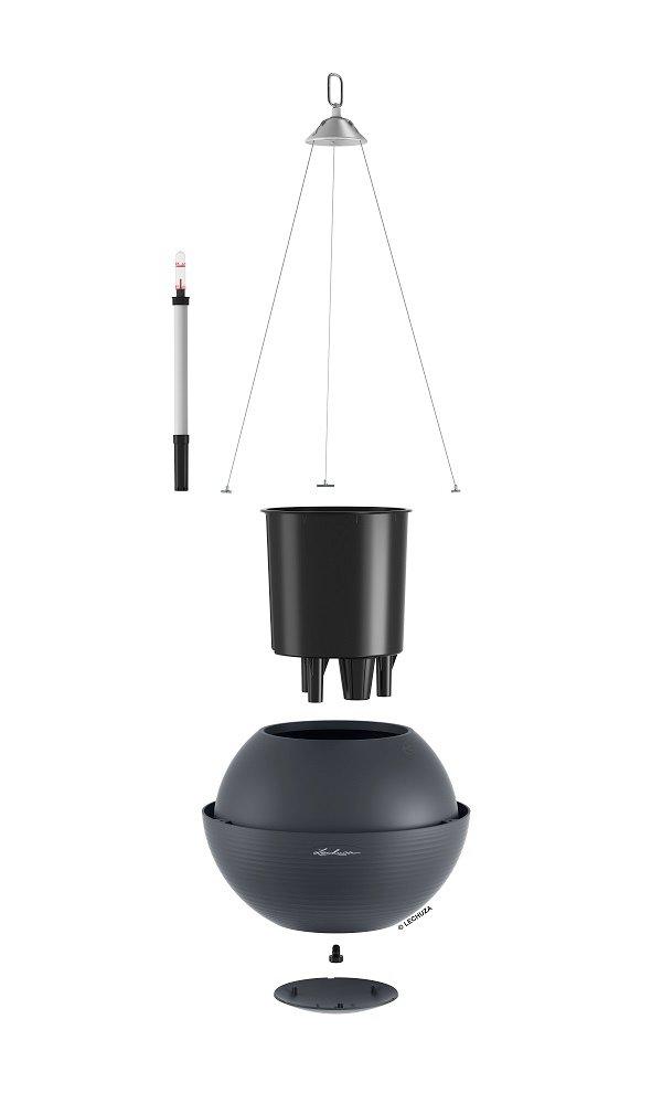 Lechuza fioriera a sospensione Plastica  