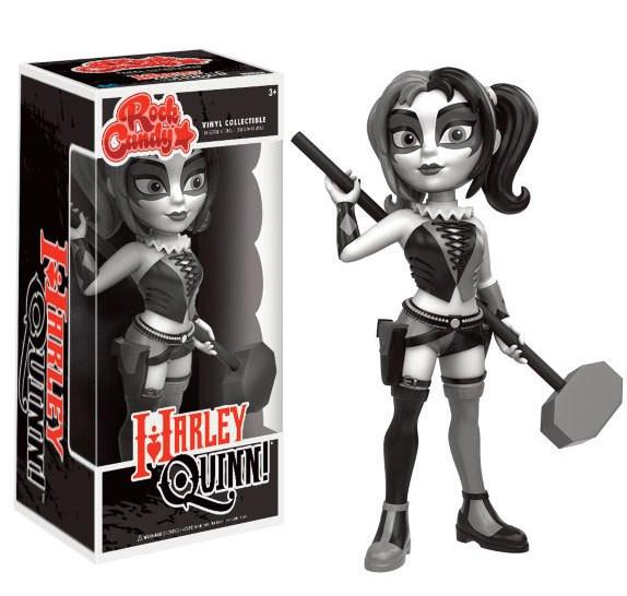 Funko  DC Comics Rock Candy Vinyl Figur Harley Quinn B&W Costume 