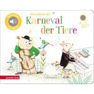 Ich entdecke den Karneval der Tiere - Pappbilderbuch mit Sound (Mein kleines Klangbuch) Renon, Delphine (Illustrationen) Copertina rigida 