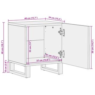 VidaXL comodino Legno  