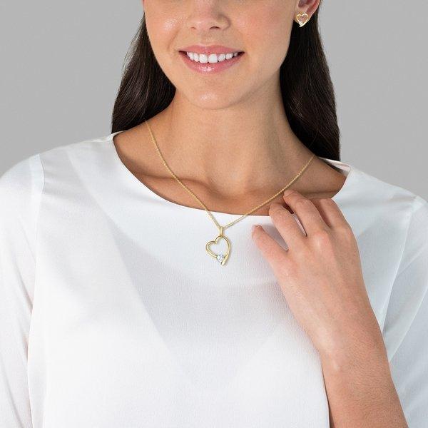 Rafaela Donata  Set (Kette+Ohrringe) verziert mit Kristallen von Swarovski® weiß 