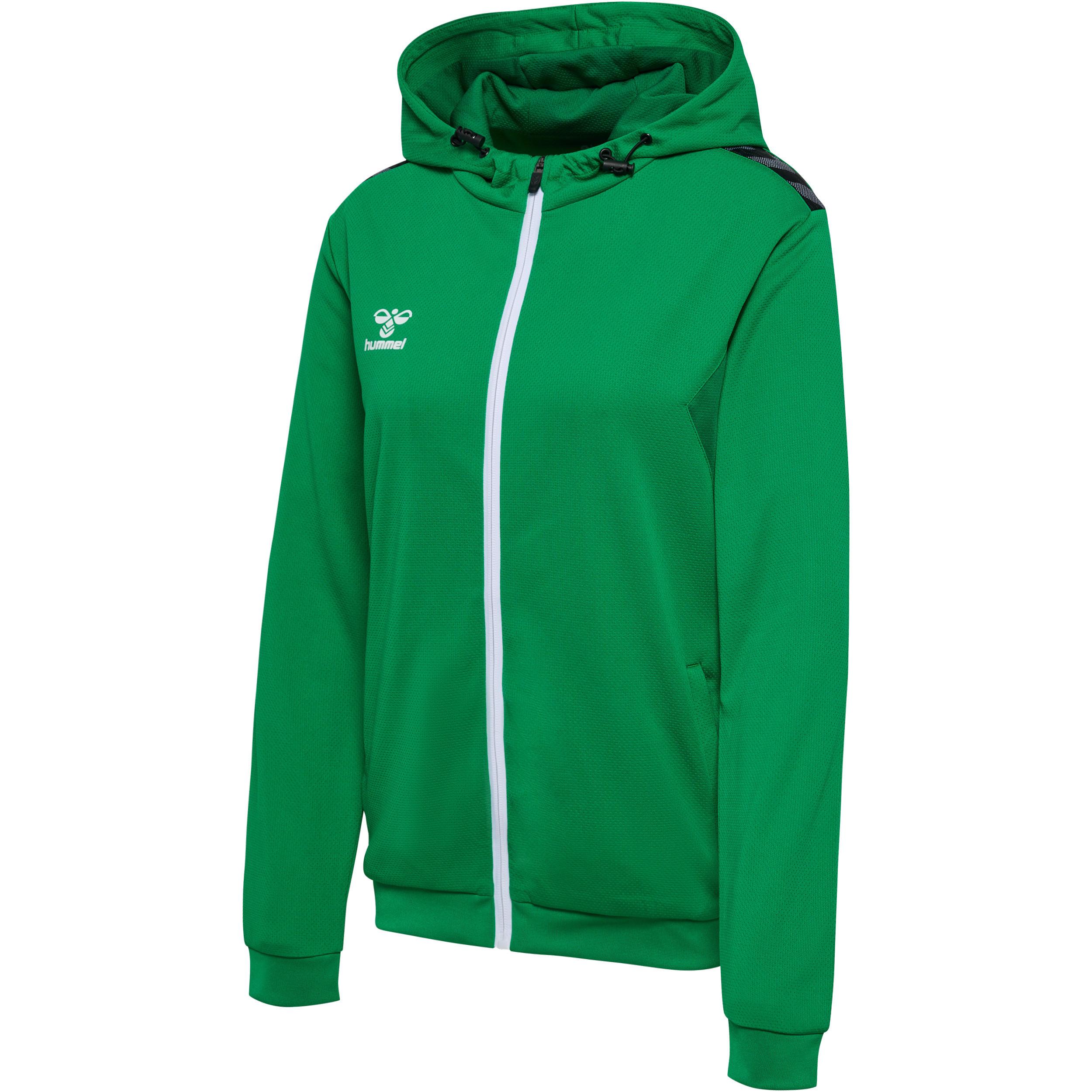 Hummel  giacca tuta in poliestere con cappuccio e zip authentic 