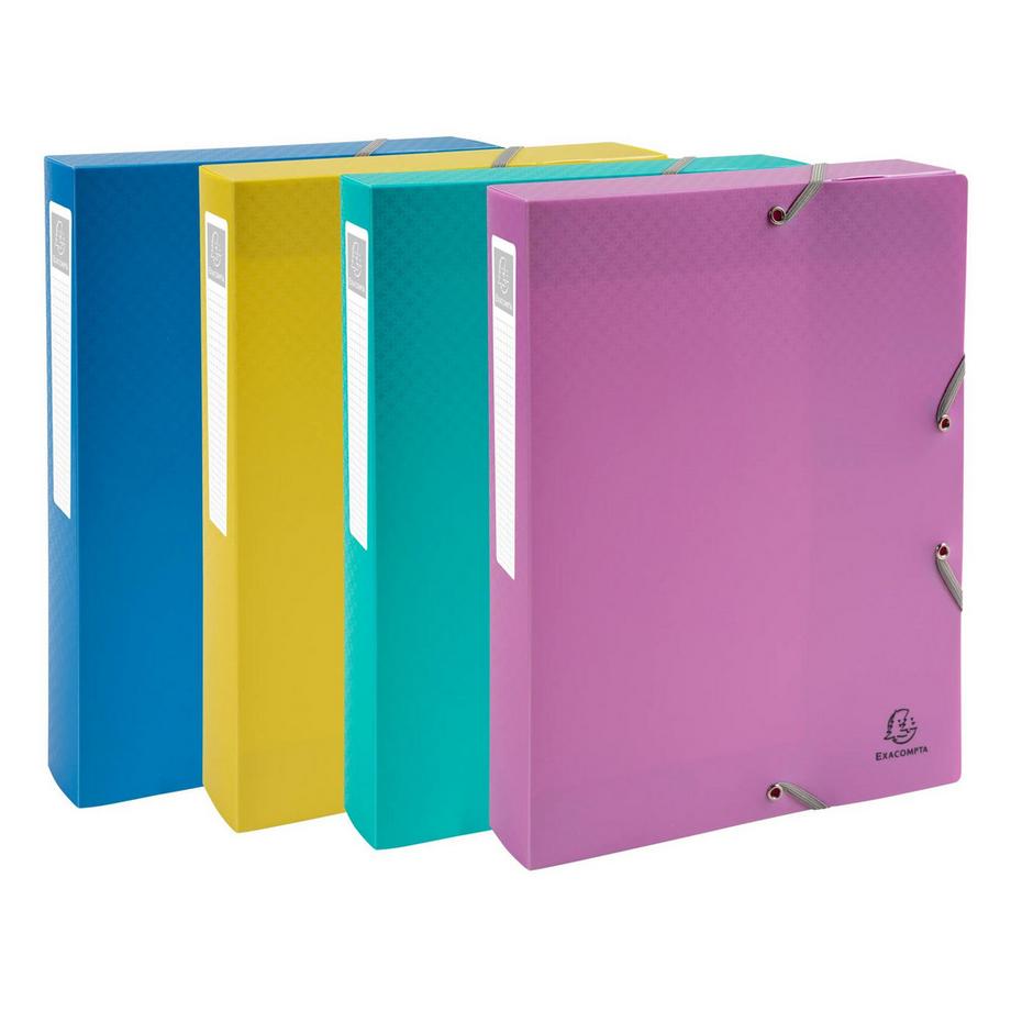 Exacompta Boite de classement polypropylène Forever Young dos 40mm - A4 - x 8  
