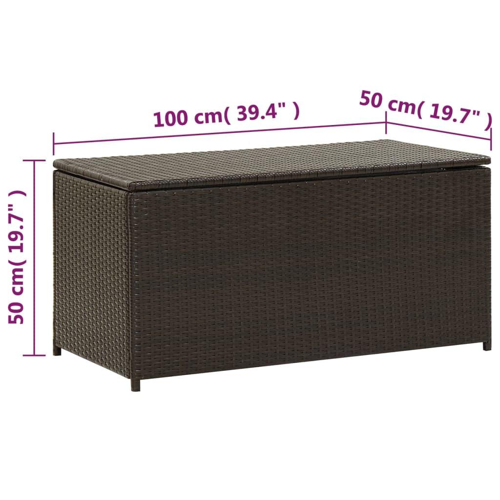 VidaXL Gartenbox poly-rattan  