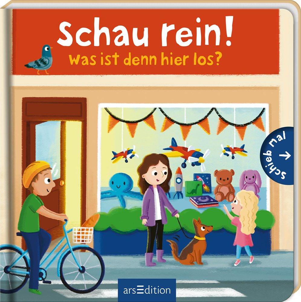 Schau rein! Was ist denn hier los? Kent, Sophie (Illustrationen) Couverture rigide 