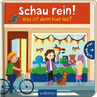 Schau rein! Was ist denn hier los? Kent, Sophie (Illustrationen) Couverture rigide 