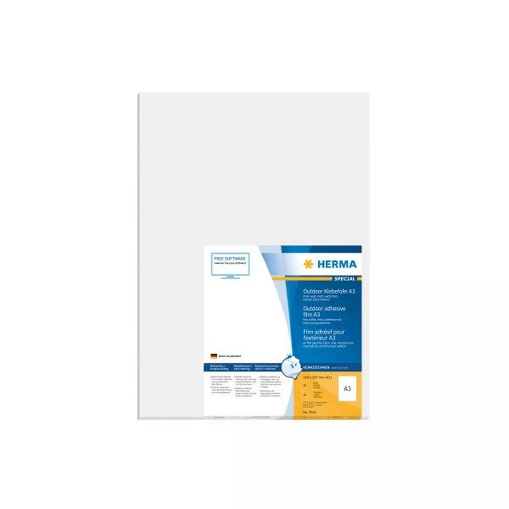 HERMA – Etikett Outdoor 297x420mm 40 St./Pack, One Size, Weiss