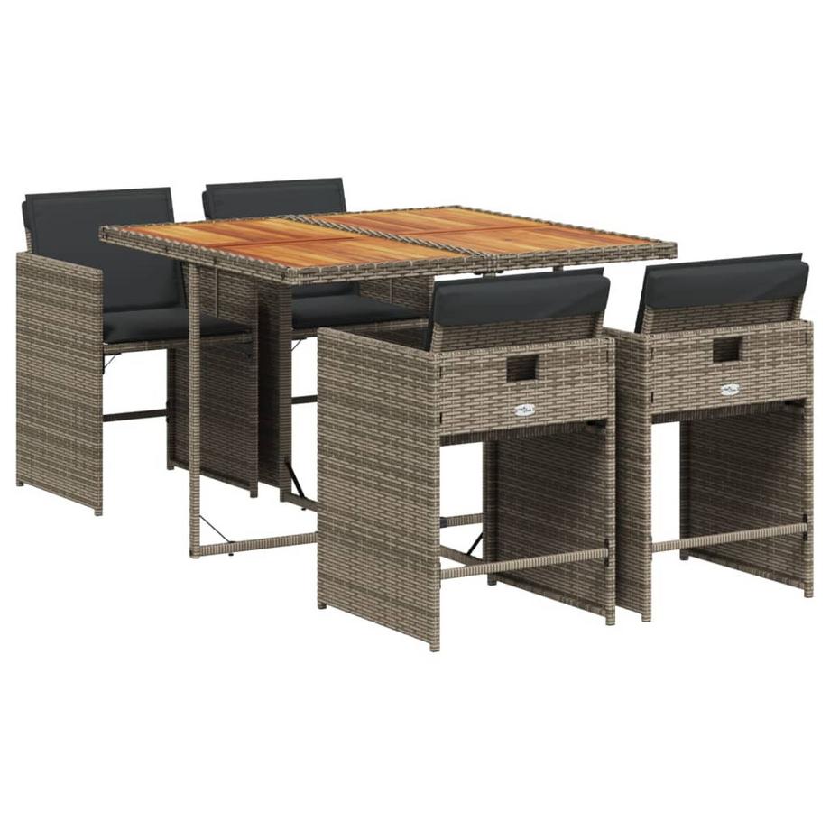Ensemble de salle à manger de jardin rotin synthétique