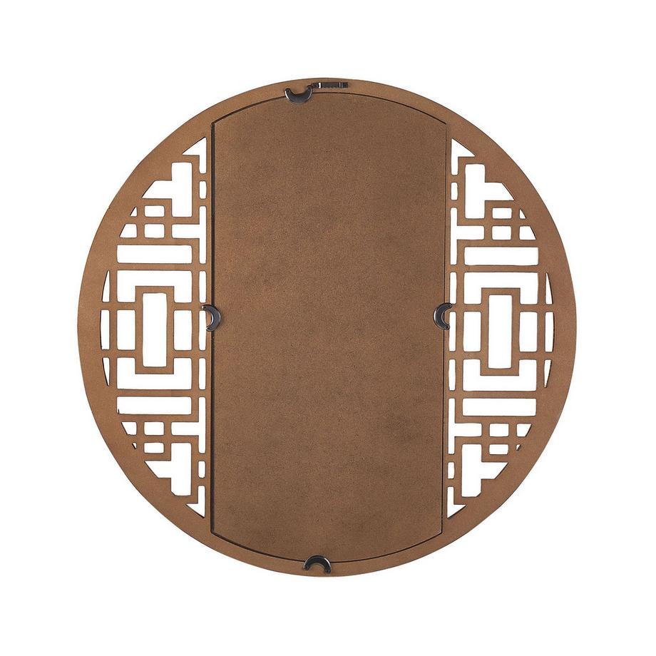 Beliani Specchio en Legno di abete Mediterraneo FIRMINY  