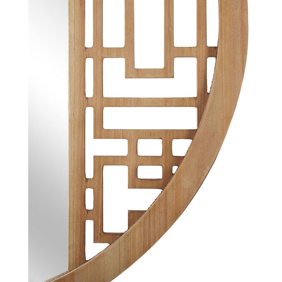 Beliani Specchio en Legno di abete Mediterraneo FIRMINY  