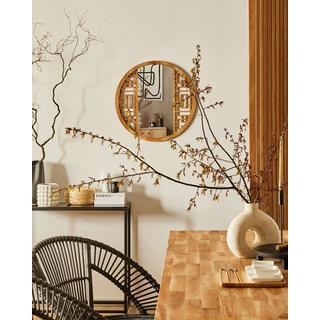 Beliani Miroir en Bois de sapin Traditionnel FIRMINY  