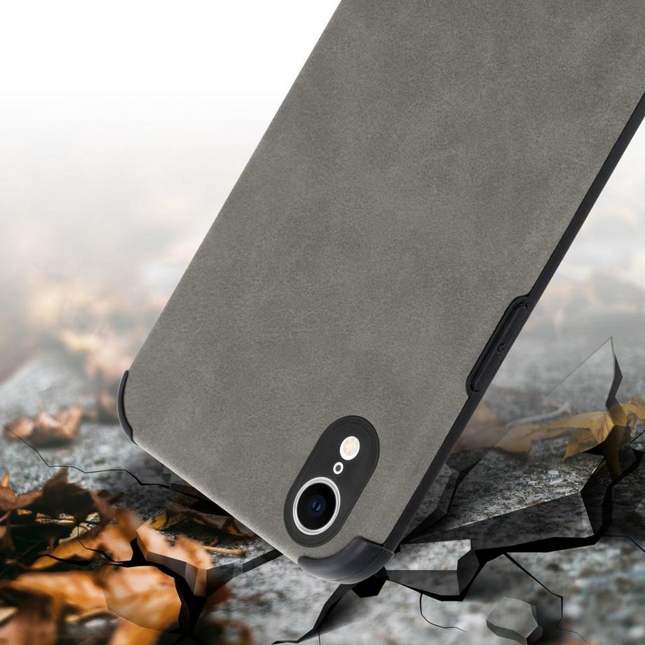 Cadorabo  Hülle für Apple iPhone XR mit Kunst-Wildleder Rückseite 