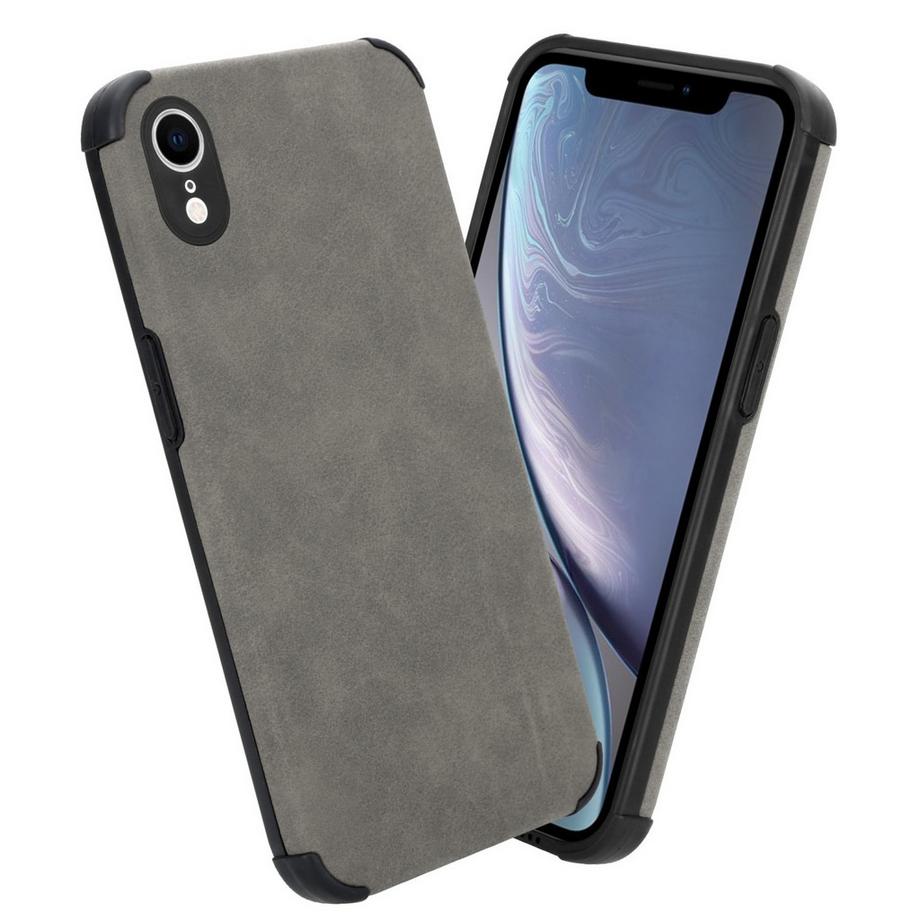 Cadorabo  Hülle für Apple iPhone XR mit Kunst-Wildleder Rückseite 
