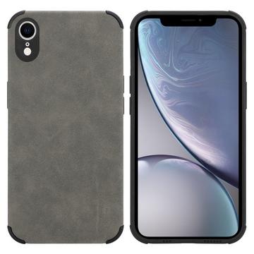 Hülle für Apple iPhone XR mit Kunst-Wildleder Rückseite