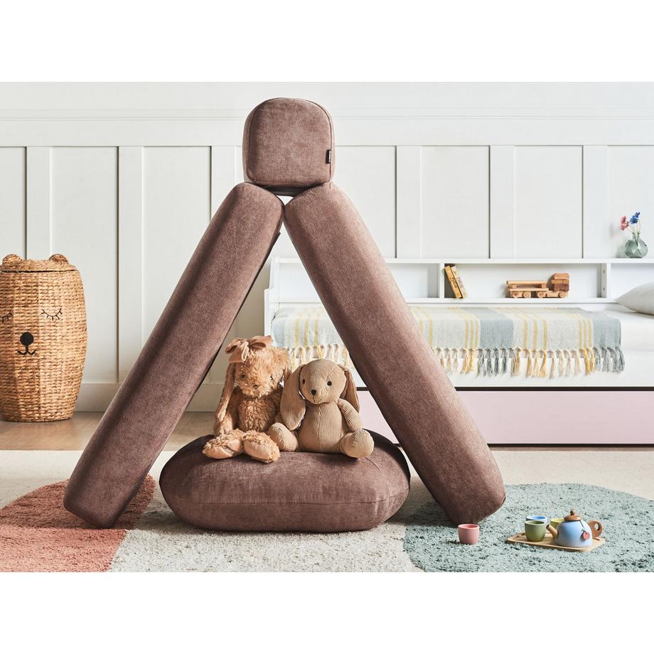 Beliani Canapé-lit en Tissu Moderne OLDEN  