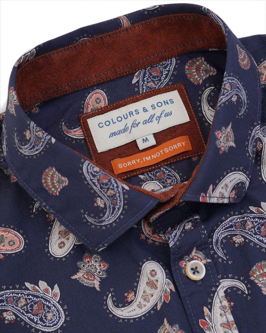 Colours & Sons  Chemise Shirt-Paisley Print 