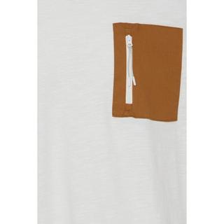 Blend Regular Fit T-Shirt mit Reissverschlusstasche  