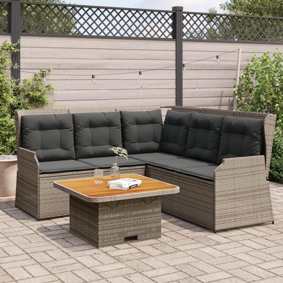 VidaXL set salotti da giardino Polirattan  