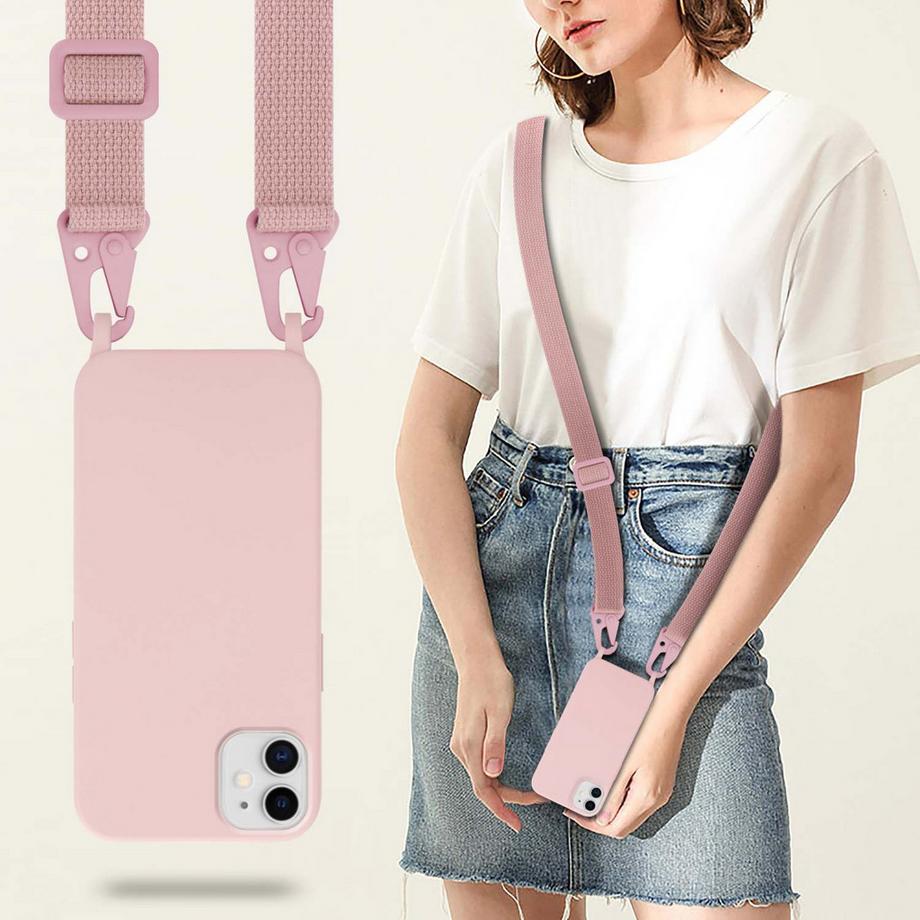 Cadorabo  Handy Kette für Apple iPhone 11 Silikon Schutzhülle 