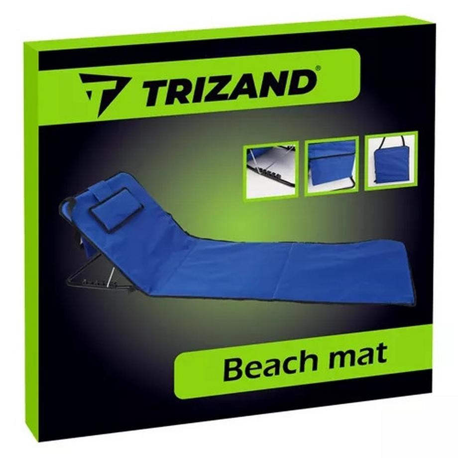 Trizand  Strandmatte mit Rückenlehne + Trizand 23617 Kissen 