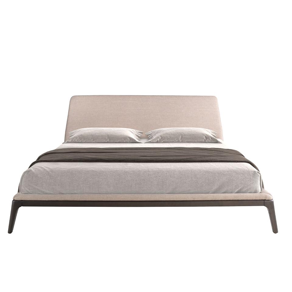 ANGEL CERDA Letto in tessuto grigio  