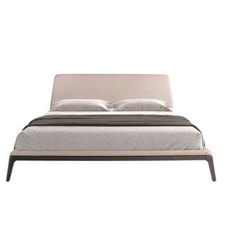 ANGEL CERDA Letto in tessuto grigio  