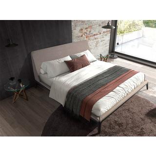 ANGEL CERDA Letto in tessuto grigio  