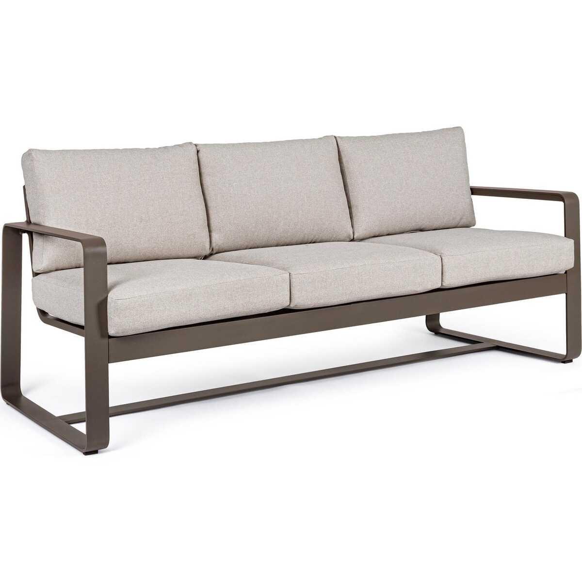 mutoni Gartensofa Merrigan 3-Sitzer coffee  