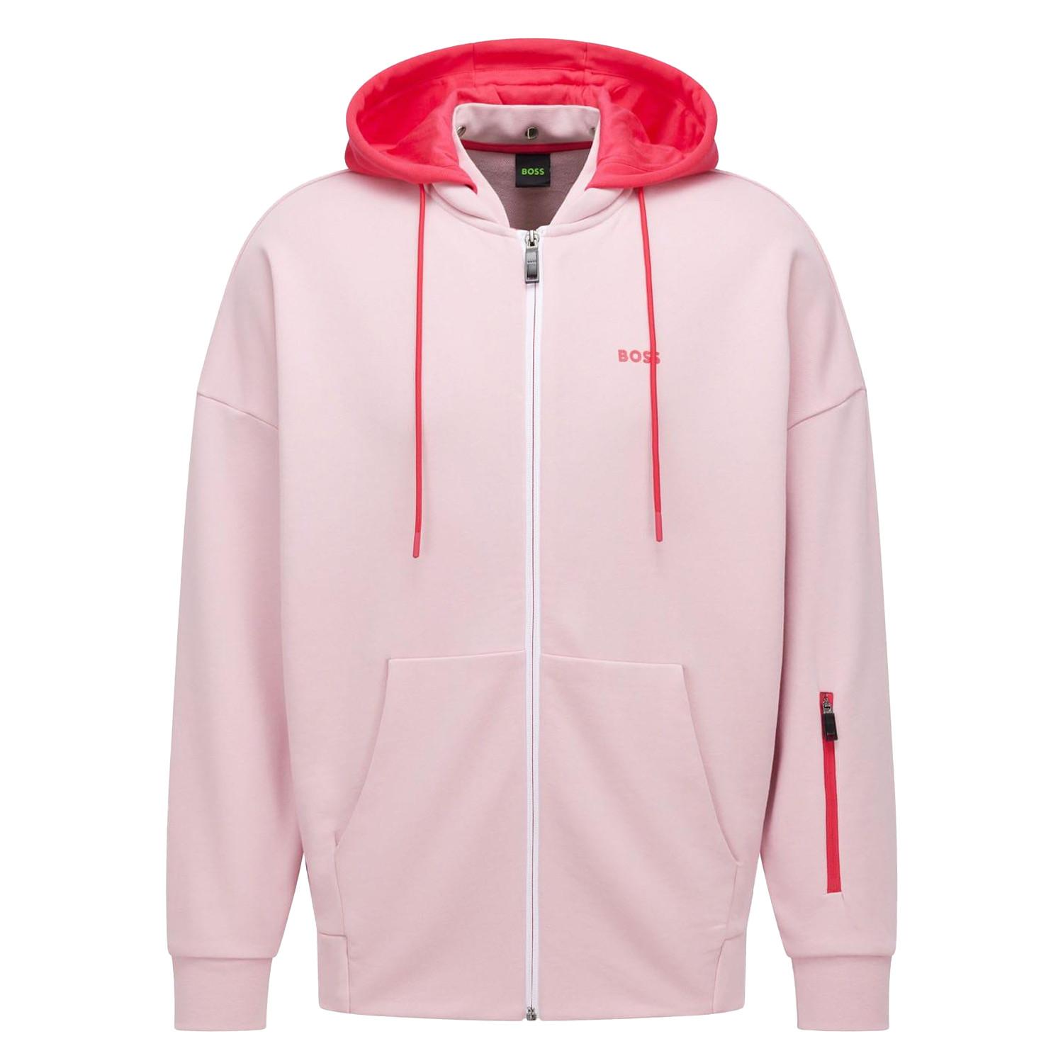 BOSS Saggyart Felpa con Cappuccio Full Zip  