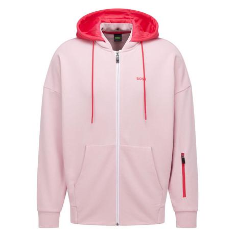 BOSS Saggyart Felpa con Cappuccio Full Zip  