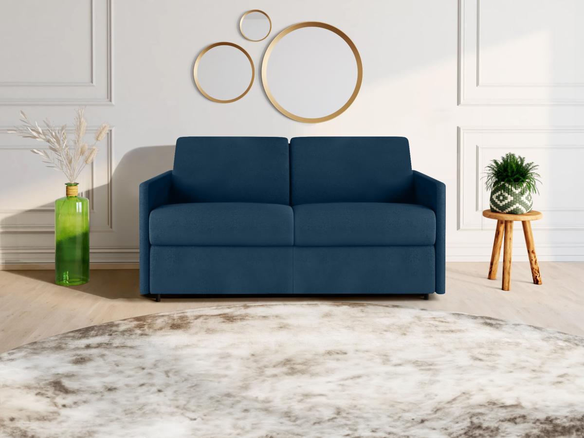 Vente-unique Schlafsofa 2Sitzer Stoff Liegefläche Matratzen CALIFE  