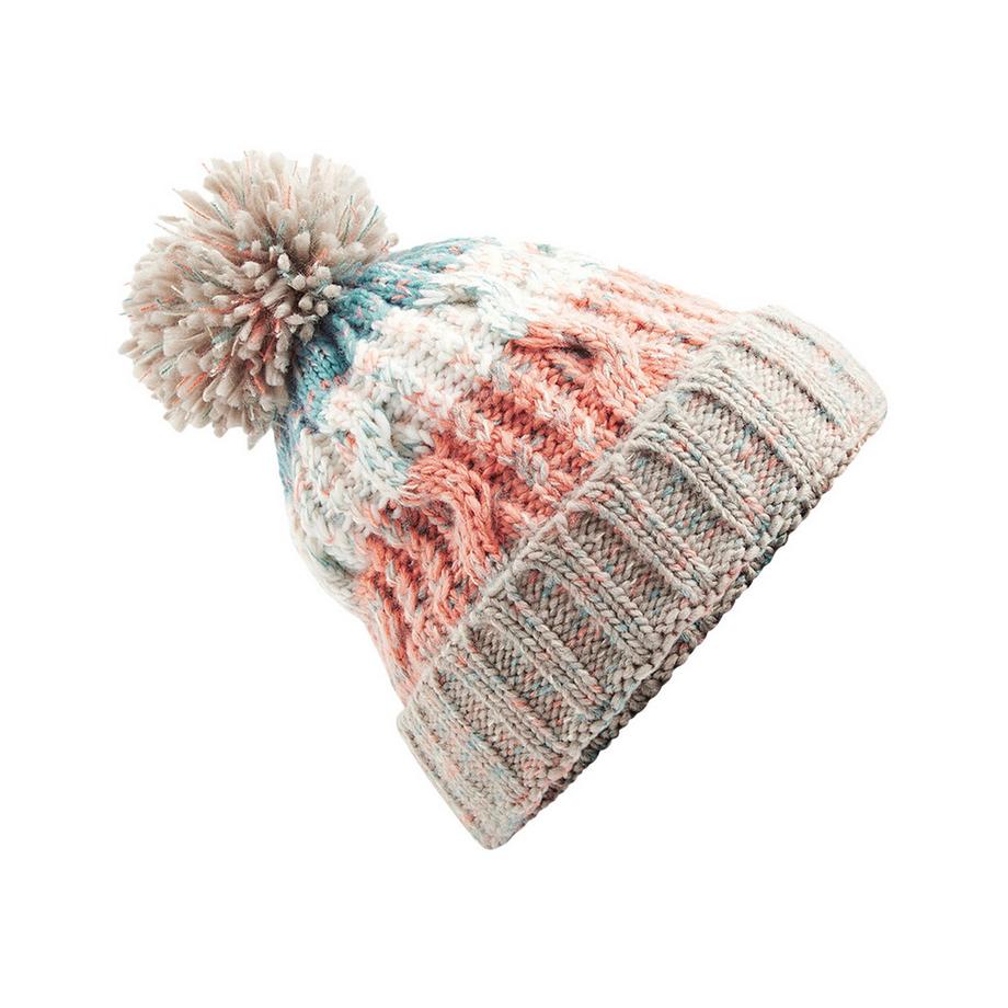 Beechfield Berretto a Maglia con Motivo Cavatappi e Pom Pom  