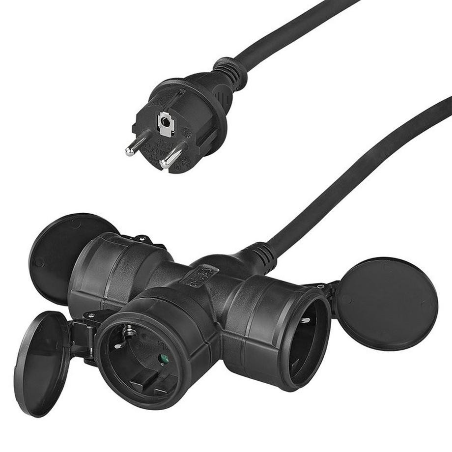 Pricenet  Prise Schuko 3 voies 20M 3x1,5mm² 