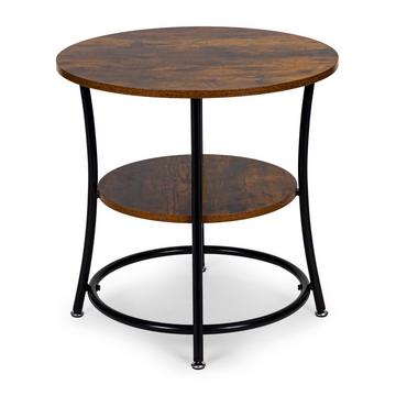 Runder Couchtisch, industrieller Couchtisch ModernHome