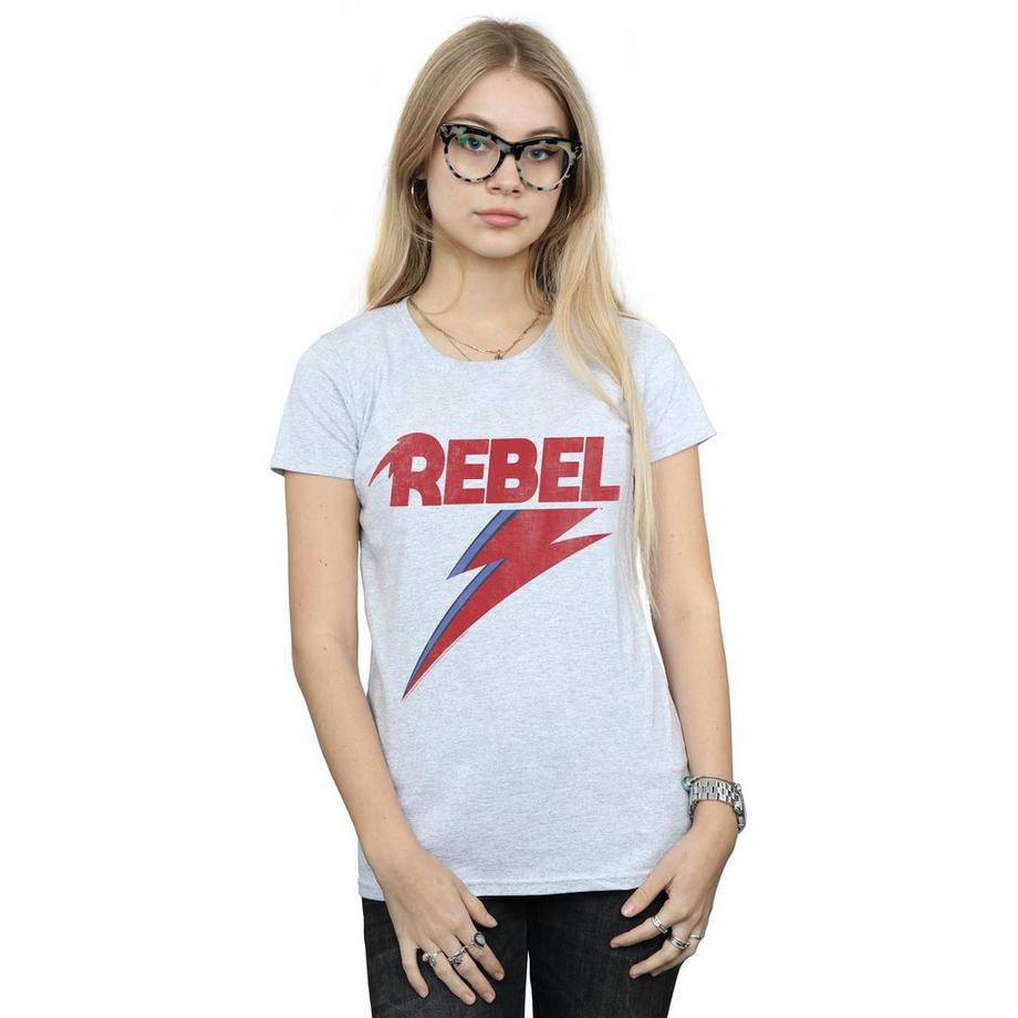 David Bowie Rebel Bolt Print T-Shirt  