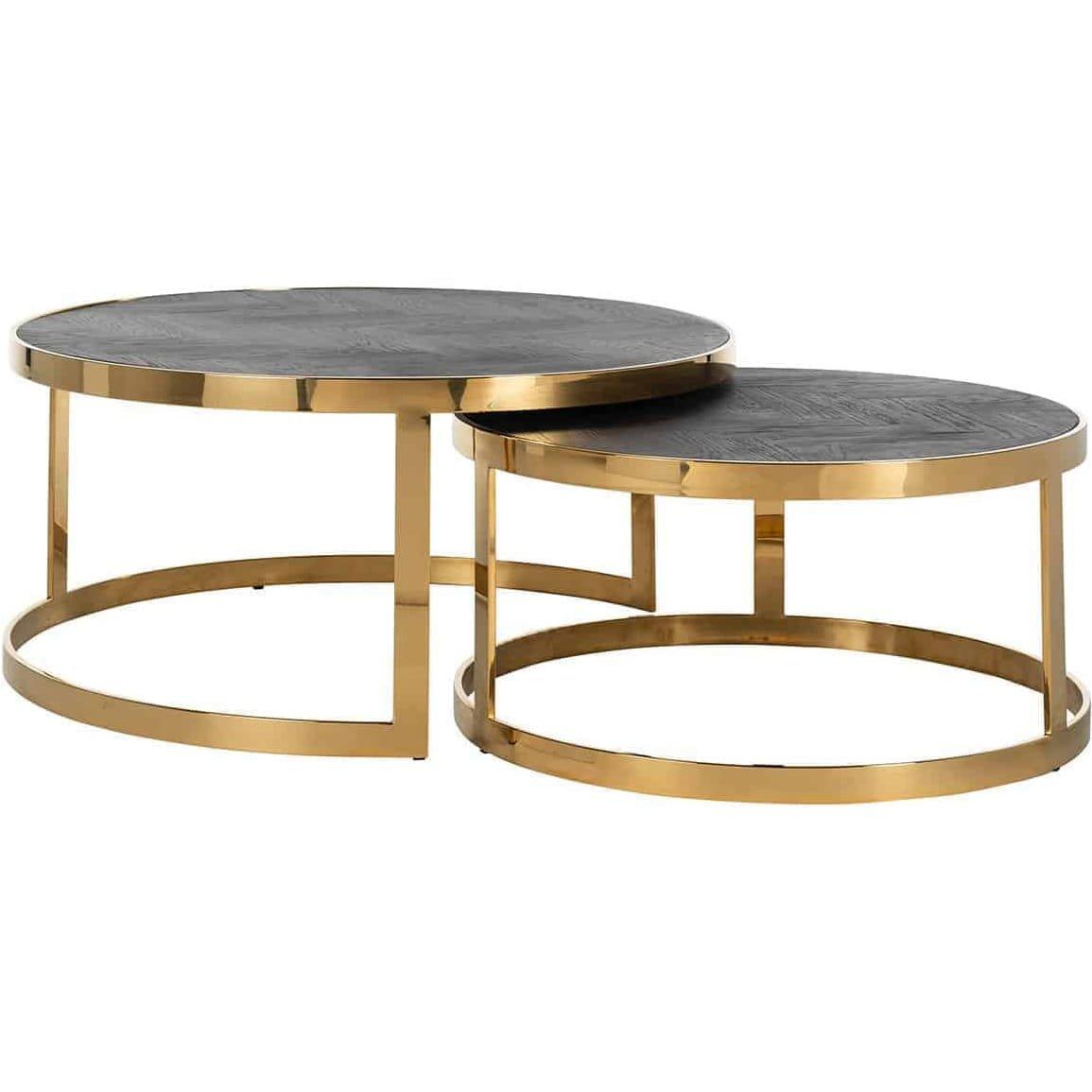 mutoni Table basse Blackbone (série de 2)  