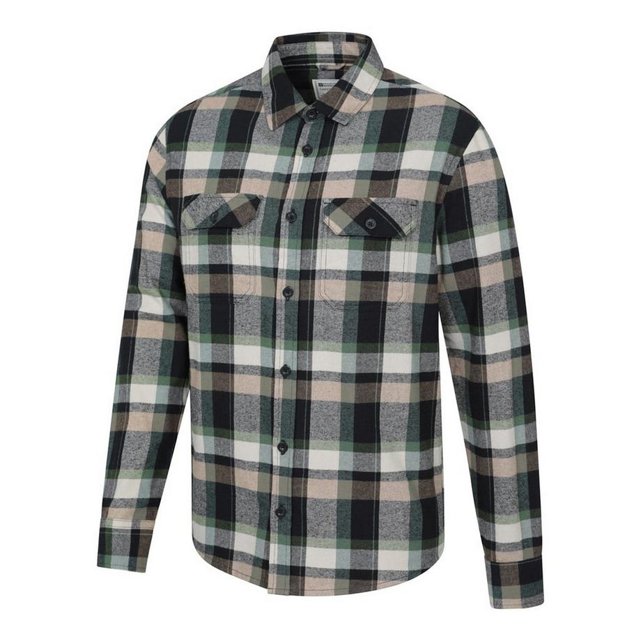 Mountain Warehouse Trace Langarm Flanellhemd  