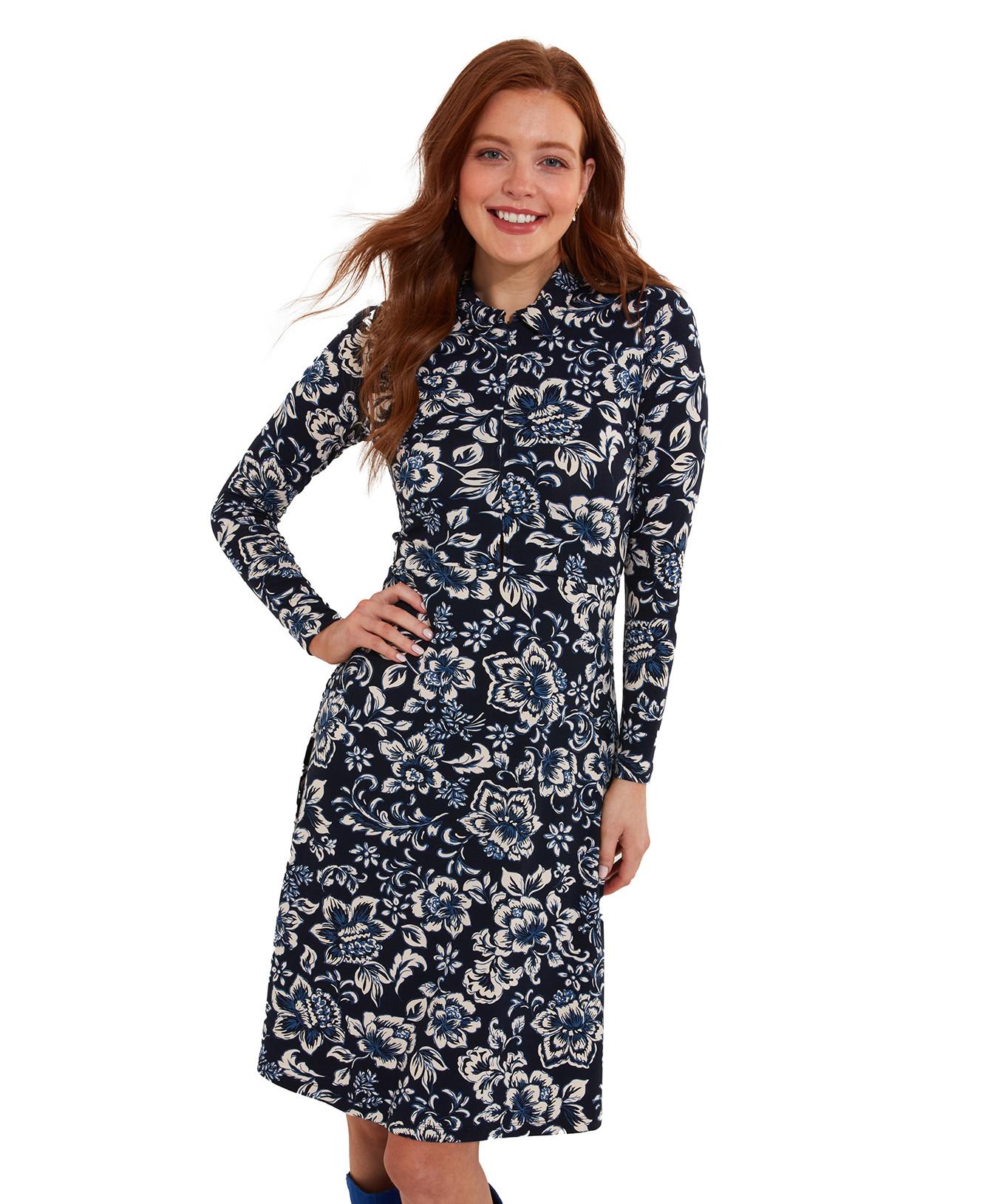 Joe Browns  Florales Kleid mit Kragen und Reißverschluss 