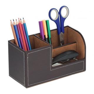 B2X Organizer da scrivania in pelle artificiale  