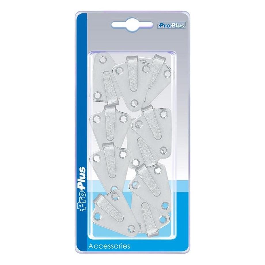 Gancio per corda in metallo 40x45mm piegato 10 pezzi in blister