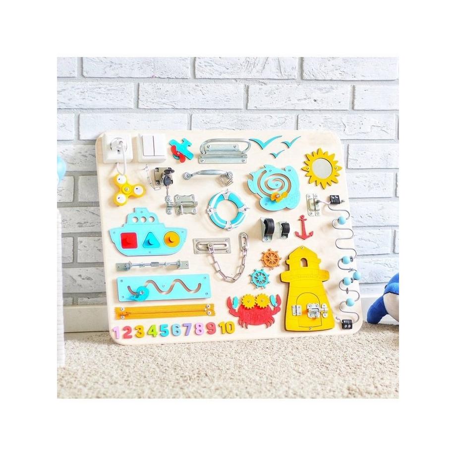 Activity-board  Tableau de motricité Waldorf à partir de 3 ans - jouets éducatifs pour les tout-petits pour apprendre à lacer les chaussures, tableau d'activités de motricité fine pour les déplacements - à 