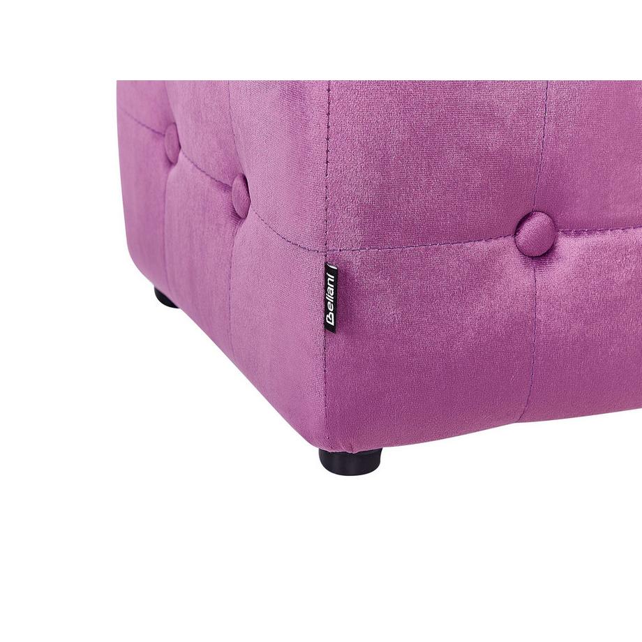 Beliani Pouf aus Samtstoff  WISCONSIN  