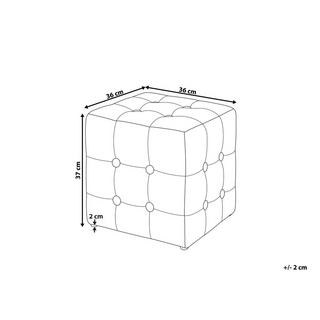 Beliani Pouf en Velluto Retrò WISCONSIN  